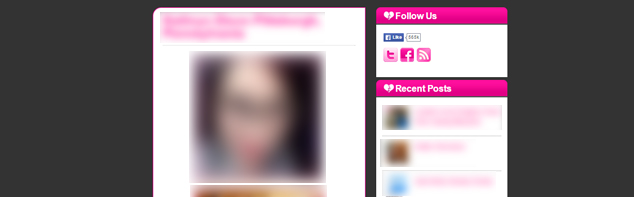 a pink and white web page with a picture of a woman.